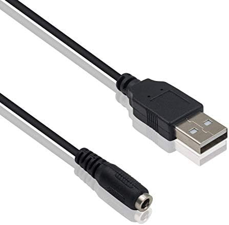 Duttek USB to DC Cable, 3.5x1.35 mm 5V DC Power Charging Cord, Electronics Barrel Jack Plugs USB 2.0 A Male to DC 3.5mm x 1.35mm Female Adapter Converter Cable(11.8 inch / 30cm)