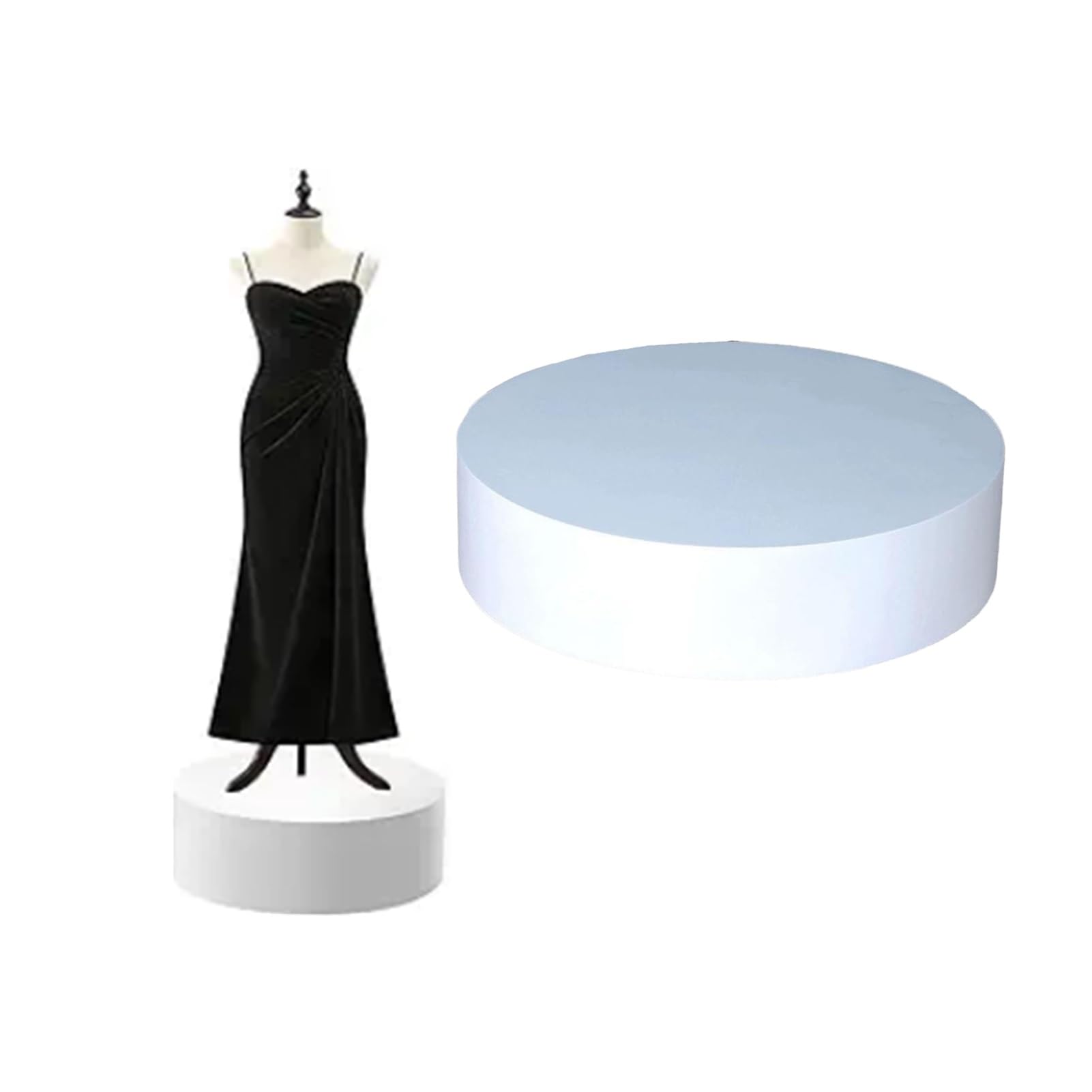 Présentoir de mannequin rond pour vitrine de bijoux de mariage