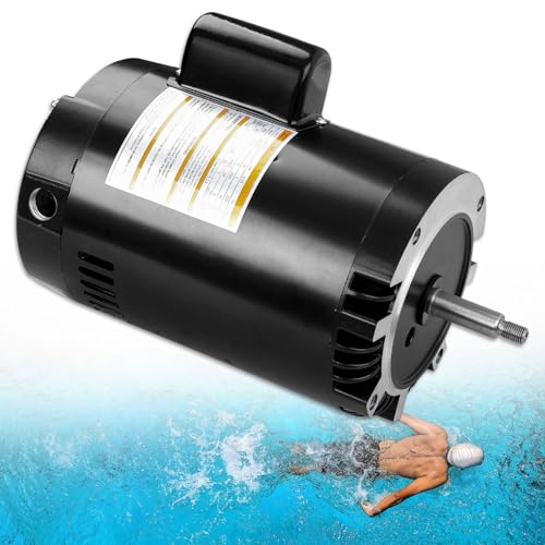 B127 C-Face Pool Pump Motor, 56J Frame,3/4 HP, 3450 RPM,115/230V, Single Speed, PSC Type, ODP Enclosure,Replacement for A.O. Smith,Hayward, Pentair, Sta-Rite In and Above Ground Pools & Water Pumps