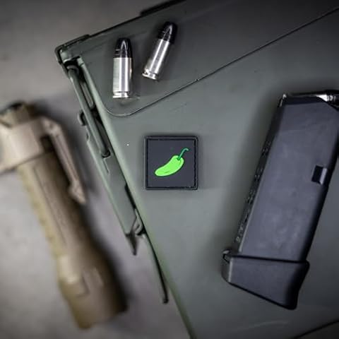 NEO TACTICAL GEAR Jalapeno Ranger Eye PVC Morale Patch, Tactical Gear Patch, Patch for Backpack, Patch Collector, Military Patch Display, Food Patch RES Cover