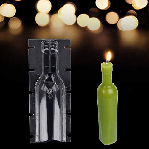 VIFER Candle Mold Plastic Candle Molds Clear Plastic Candle DIY Mold Bottle-Shaped Candle Mold - Image 3
