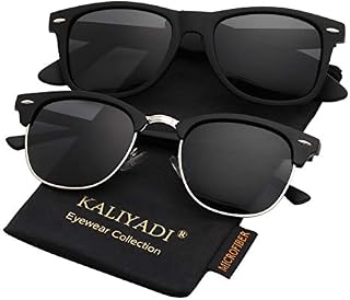 Polarized Sunglasses for Men and Women Semi-Rimless Frame Driving Sun glasses 100% UV