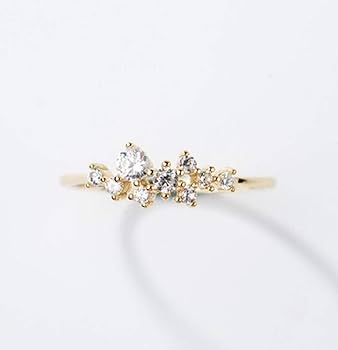 専用　ドーターズジュエリー [14K] Slim diamond ring 14K] Slim diamond ring - DAUGHTERS JEWELRY