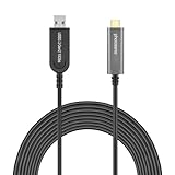 USB A to C Fiber Optical Extension Cable USB 3.2 Gen2 10Gbps 15M 50FT Compatible with Microsoft Azure Logitech Camera Aver &Vaddio & Barco ClickShare Touch Screen Kinect Oculus VR Intel RealSense