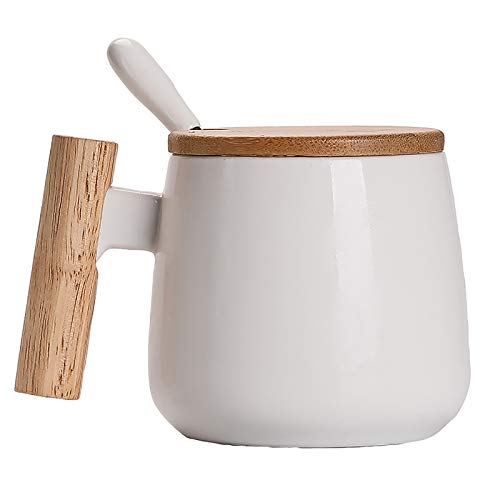 Tazas de café y vasos (400 ml), color blanco