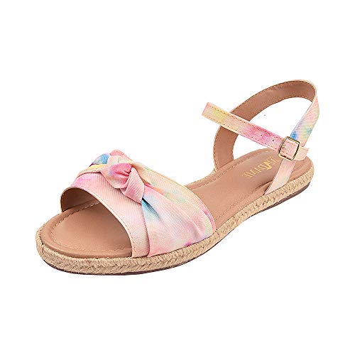 Sandalias Femininas Rasteira Sola Corda Sapatteria 020402 Tamanho:37;Cor:Rosa