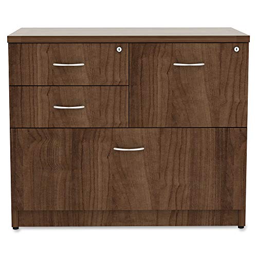 Lorell Prominence Lateral File, Walnut Laminate Top #TOP3