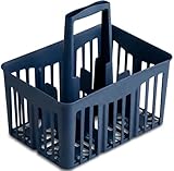 BERARDI - Cestello Portabottiglie 6 Posti Palace Blu con Pratica Impugnatura per Trasporto Veloce e Sicuro