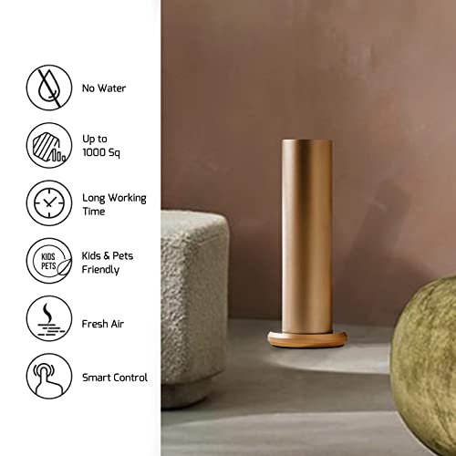 Jcloud Smart Scent Air Machine With Nebulizing Diffusion System For Home, Bluetooth Waterless Essential Oil Diffuser For Oils, Cold Air Technology Aromatherapy Diffuser For Large Room, Office, Gold #TOP2