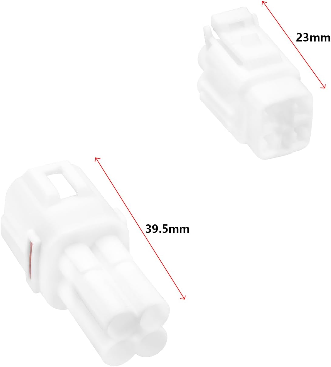 ECSiNG 2 Sets of Motorcycle 4 Pin Male Female Plug Connector Sets Repair Parts Compatible with Yamaha Compatible with Kawasaki Motorcycle