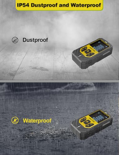 image for Laser Measure, NIKOTEK Laser Distance Meter with 2 Bubble Levels and L