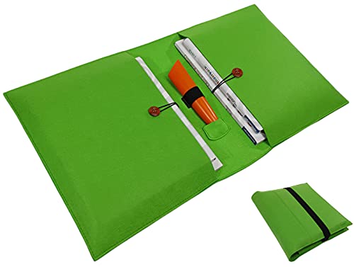 Tiptoi - Funda para lápices Tiptoi y hasta 4 libros Tiptoi (fieltro), ideal como juego de iniciación Tiptoi Tiptoi - Funda Tiptoi para guardar Tiptoi sobre la marcha, color verde Cover