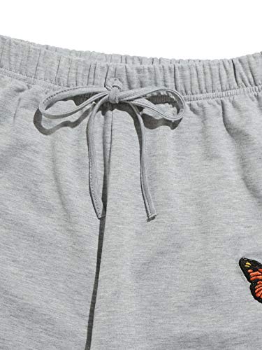 Sweatyrocks Women's 2 Pieces Outfits Crop Hoodie And Long Pants Tracksuits Set Sportwear Grey Xs #TOP3