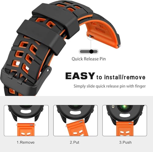 Image of Zitel Band Compatible with Huawei Watch GT 6 Pro /GT 6 46mm, GT 5 / GT 5 Pro 46mm, GT 4 46 mm, GT 3 / GT 3 Pro, GT /GT 2, GT 2 Pro /GT 2e, Watch 4 /4 Pro, 3 /3 Pro - 22mm Sports Straps