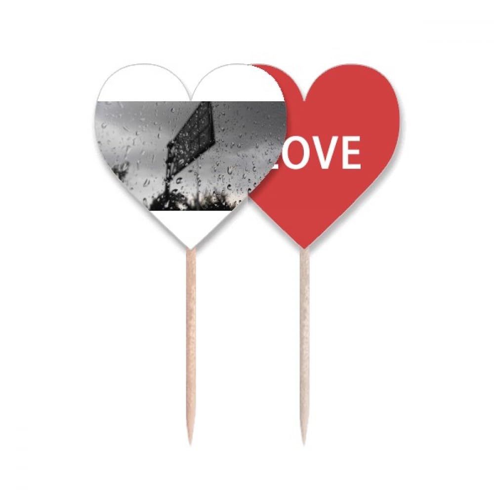 Drapeau Cure-dents Love Heart : embellissez vos buffets de mariage et goûters