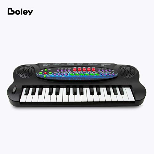 Boley Electronic Toy Keyboard for Kids - 22 Demo Songs Mini Piano for Boys and Girls - Musical Instrument with Realistic Keys, Tone, Bass, Percussion - Child Safe - Ages 3 and Up