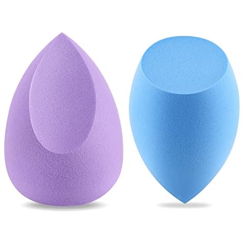 Beauty Blenders DUAIU 2 Pack Makeup Sponge Set, Latex Free Make Up Blending Sponges for Liquid Foundation, Cream & Powder, Super Soft Wet and Dry Dual-Use Foundation Sponge Cover