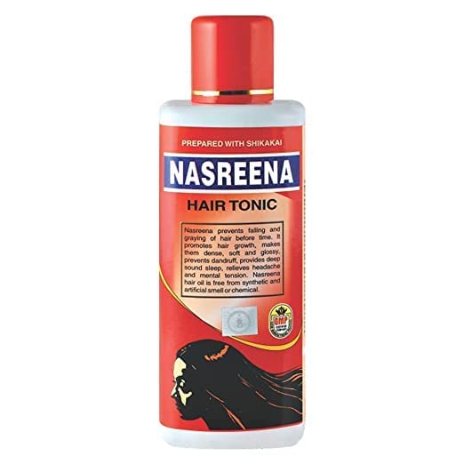 Nasreena Hair Oil for healthy hair growth and deep nourishment, with Cold Pressed Coconut Oil & Shikakai for Healthy Hair Growth - 400 ml