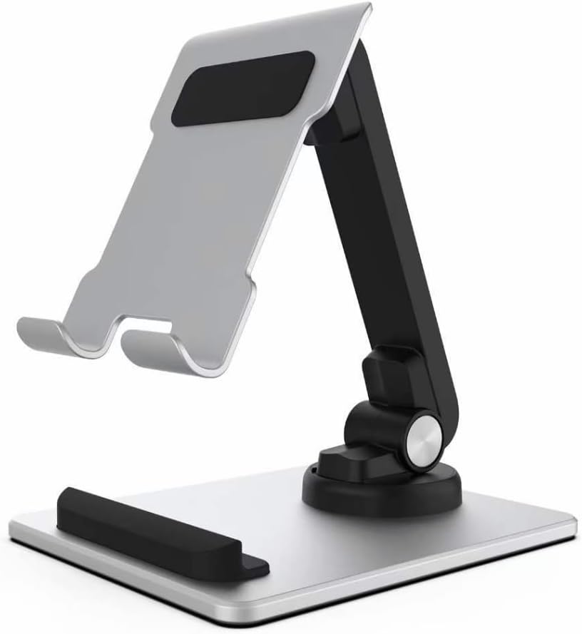 Rotatable Foldable Mobile Phone Tablet Holder with Damping Shaft, Lazy, Multifunctional and Portable