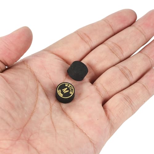 PATIKIL 12mm Pool Cue Tips, 4 Pack Medium Multiple Layer Pool Billiard Cue Tips Laminated Glue-on Snooker Stick Tip Billiard Accessories, Black by PATIKIL - Image 4