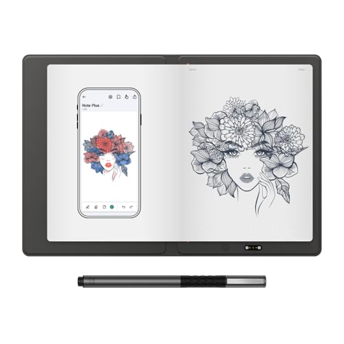 XPPen Note Plus Digital Notebook with Pen Syncs to Phone Bluetooth Writing Tablet for Students Wireless Smart Notebook for Sketching Note-Taking Digital Art & Meeting Drawing Tablet