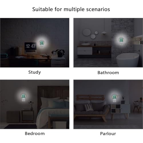 Lámpara de noche con sensor LED color turquesa miniatura 5