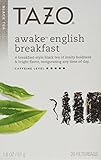 Tazo Awake English Breakfast Filterbag Tea (20 Filterbags per box) (Pack of 4 boxes)