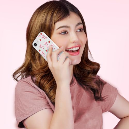 Coque iPhone 16e transparente et fine en silicone souple antichoc rose blush pour fille