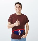 CyP Brands Atletico Madryt, nerka, torba, torba na ramię, kieszeń, niebieski, oficjalny produkt, Niebieski, Estandar