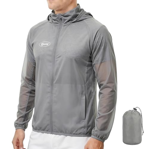CGLRybO Mens Cycling Running Jacket with Storage Bag, UPF 50+ Windbreaker, 80g