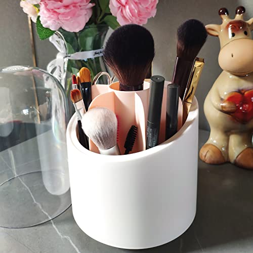 Jmbeauuuty 360 Rotating Cosmetic Makeup Brush Holder Organizer With Lid, Dustproof Spinning Cosmetics Holders Storage Cup #TOP5