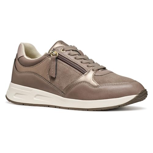 Geox Baskets D Bulmya pour Femme, Beige, 40 EU, Beige, 40 EU