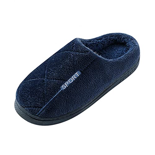 Hbeylia Platform Fuzzy Slippers For Women Men Comfort Fluffy Plush Furry Closed Toe Anti Slip House Slippers Breathable Cotton Wool Knit Winter Warm Bedroom Home Sliders For Couples Indoor Outdoor2