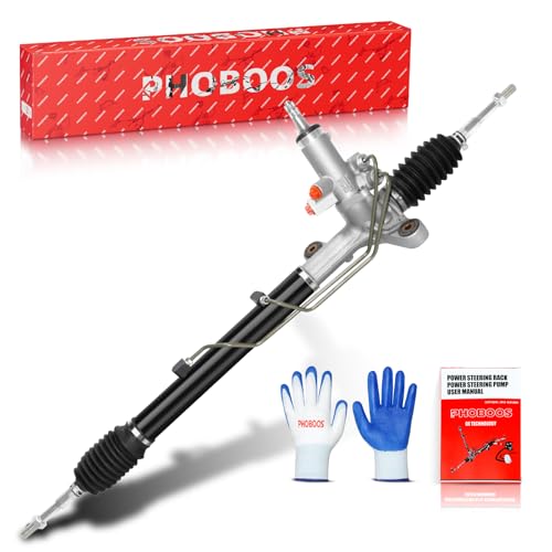 PHOBOOS Hydraulic Power Steering Rack and Pinion Assembly Compatible with Honda Civic 2006-2010, L4 1.8L. New Unit, Leak-proof, Direct Bolt-On Fit, Ref. 26-2718