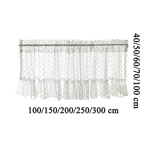 Cortina de cocina de gasa LUNEZY ideal para iluminar y decorar ventanas de baños modenos 7