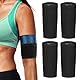DIFLAX 2 Paires Damen Sauna Effekt Thermo Schweiß Arm Bands Trimmer Arm Former Oberarme Schlanker Shaper Kompression Einstellbare Arm Gürtel Perfekt für Sport Fitness Für Männer Frauen (Schwarz, L/XL）