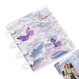 Clear Sticker Binder, Transparent Storage Book, 3.74x4.33 Inches Inner...
