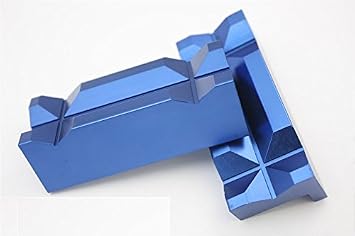 Autobahn88 Aluminum Vise Jaws for Holding AN Fitting Adapter, Length 100mm 4" pair