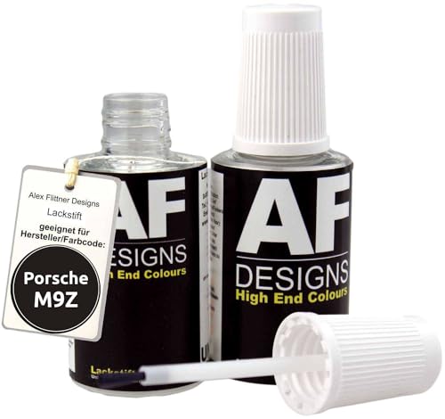 Alex Flittner Designs Paint Pen for Porsche 1A Carbon Grey Metallic Quick Drying 2 x 20 ml Car Paint