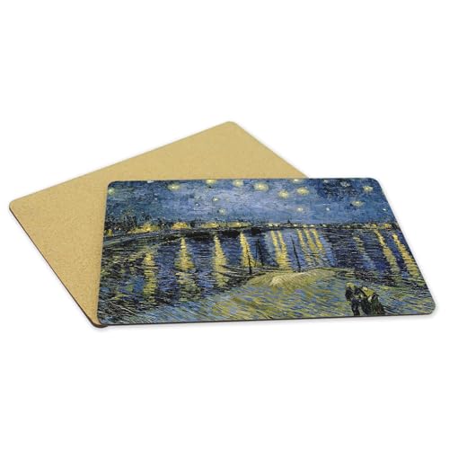 Napperons de table Van Gogh souples en liège grand format 39,5x28,5 cm