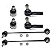 DLZ 6 Pcs Front Suspension Kit-2 Lower Ball Joint 2 Outer Tie Rod End 2 Sway Bar Compatible with Ford Escape Mazda Tribute 2001 2002 2003 2004 2005 2006 2007 2008 2009, Mercury Mariner 2005-2009