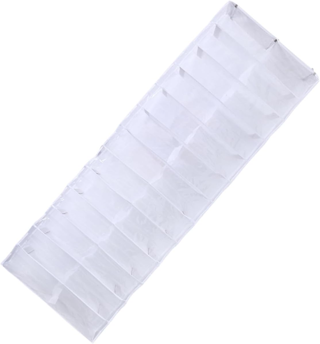 VICASKY Over Door Shoe Organizer Hanging Rack with Hook Large Capacity Closet Storage Space Saver for Shoes Slippers Scarves White