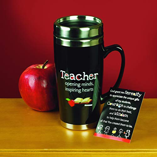 Teacher’s Travel Mug - Insulated Coffee Thermos With Lid, Inspirational Teacher Appreciation Gifts, Gift For Professors, Educators, And Teachers Assistants, 7 Inches Tall, 16 Ounces #TOP4