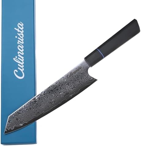 Culinarista Kiritsuke Messer 20 cm – Japanisches Kochmesser aus 67 Lagen Damaststahl – Rasiermesserscharf & Perfekt Ausbalanciert – G10-Griff, Premium Geschenkbox