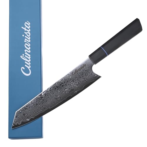 Culinarista Kiritsuke Messer 20 cm – Japanisches Kochmesser aus 67 Lagen Damaststahl – Rasiermesserscharf & Perfekt Ausbalanciert – G10-Griff, Premium Geschenkbox