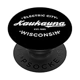 Kaukauna Wisconsin Electric City Retro Design PopSockets PopGrip: Swappable Grip for Phones & Tablets