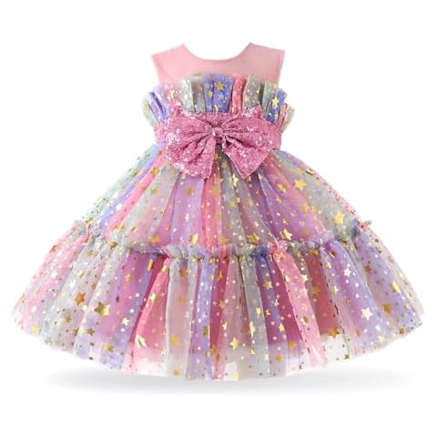 Miipat Pink Tulle Baby Girl Dress Cover