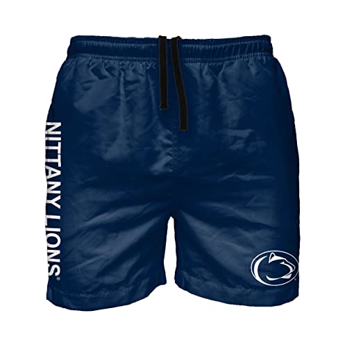 FOCO Penn State Nittany Lions NCAA Mens Solid Wordmark Swimming Trunks