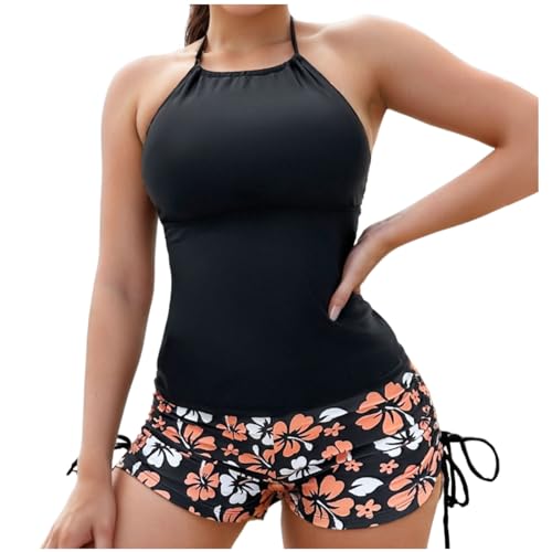 Tankini deux pièces femme haut et short pour masquer le ventre