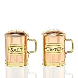 Old Dutch Decor Copper Salt and Pepper Shaker Set, 2-3/4-Inch